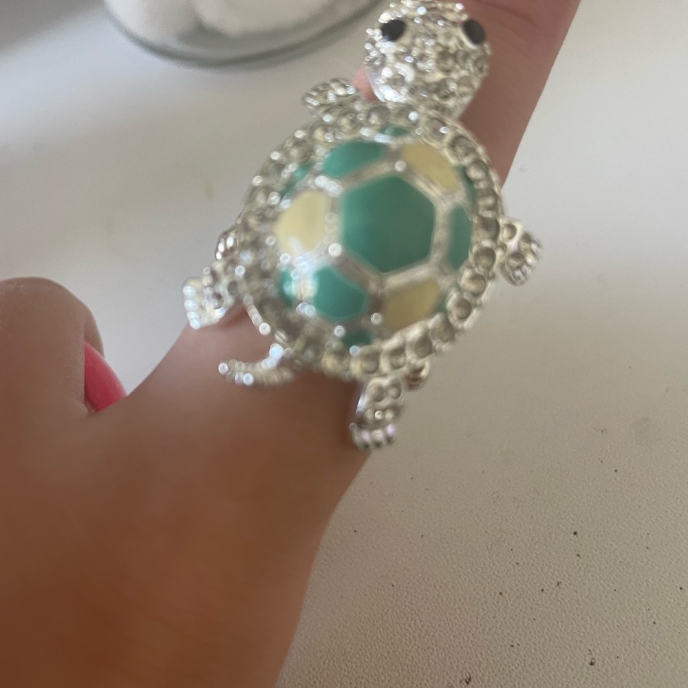 diamond turtle ring